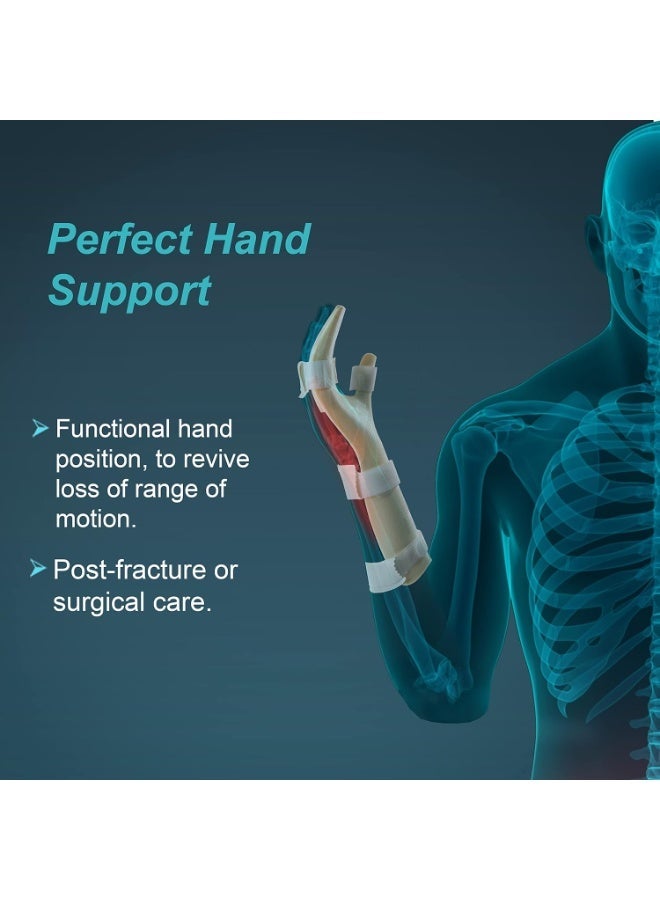 TYNOR Hand Resting Splint, Stabilization & Pain Relief for Kids | Post-Surgery, Stroke, Arthritis & Fracture Recovery | Comfortable & Durable for Child | Right Hand Support, (Beige) - Image 3