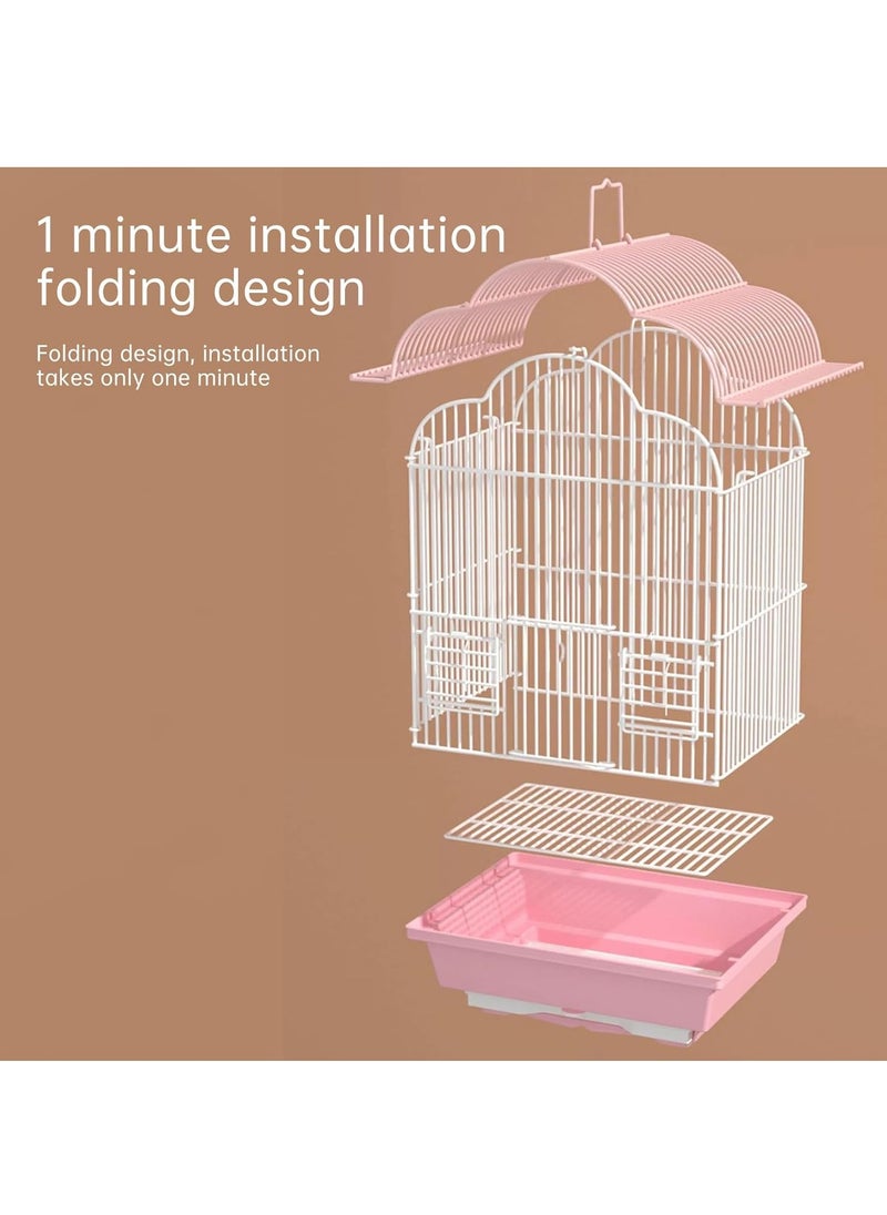 Small Bird Cage Parakeet Birdcage Hanging Bird House with Ladder Swing and Bird's Nest Bird House Accessories for Budgie Parakeets Finches Canaries Lovebirds Small Parrots Cockatiels - pzsku/ZF9E49702B5A50795883EZ/45/_/1713257677/329d8f94-6566-404b-802d-141f284ba764