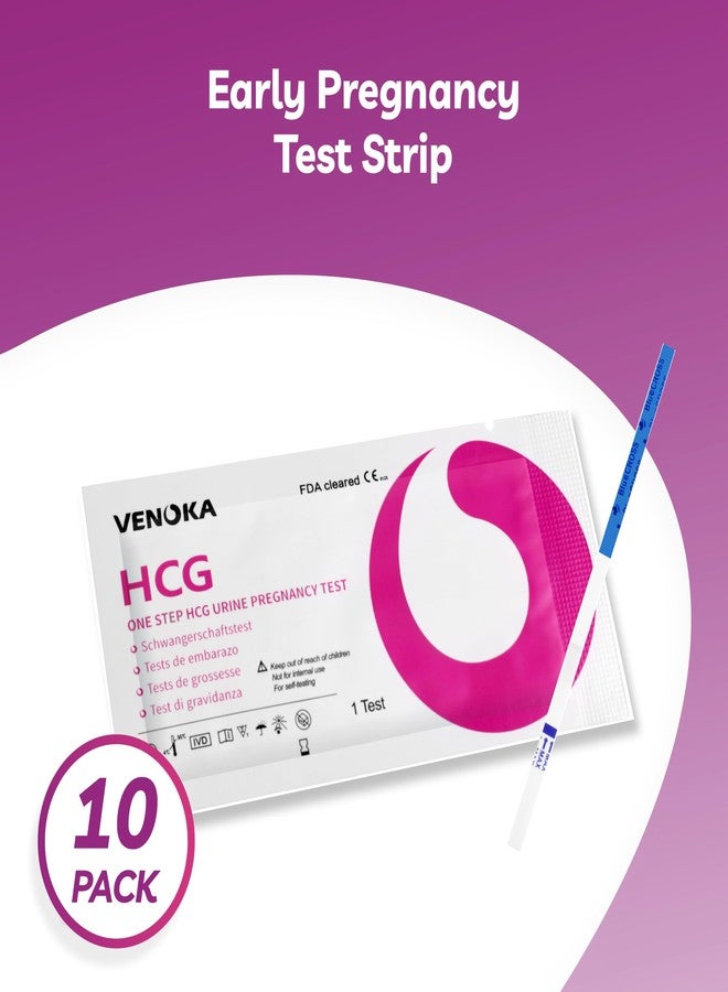venoka 10 شرائط اختبار الحمل المبكر، حساسية فائقة 10 وحدة دولية/مل - Image 3