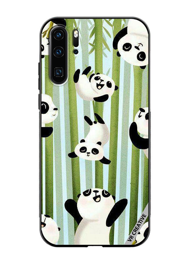 VR CREATIVE Protective Case Cover For Huawei P30 Pro Bamboo Panda Design Multicolour - Image 1