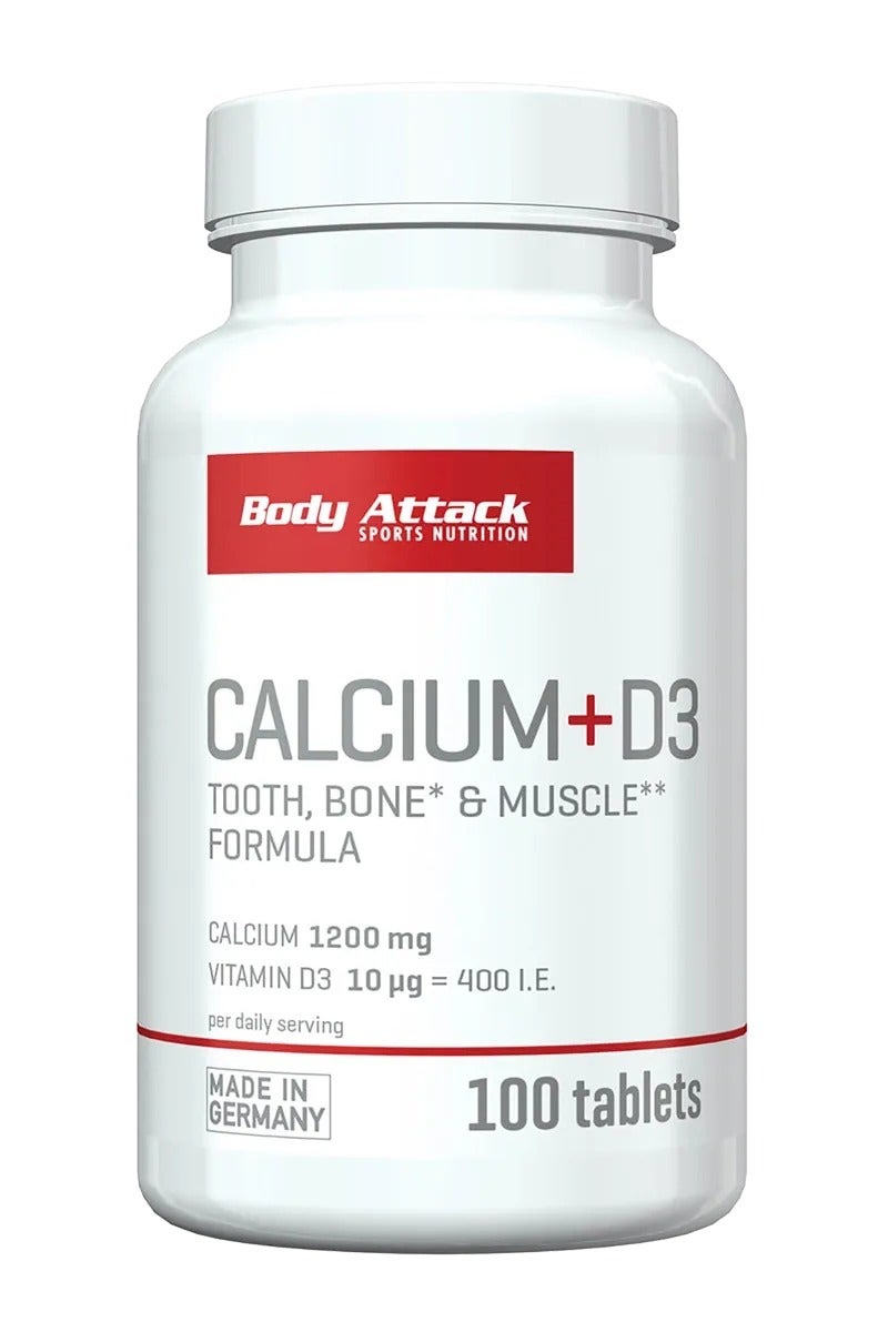Body Attack كالسيوم + د3 100 قرص