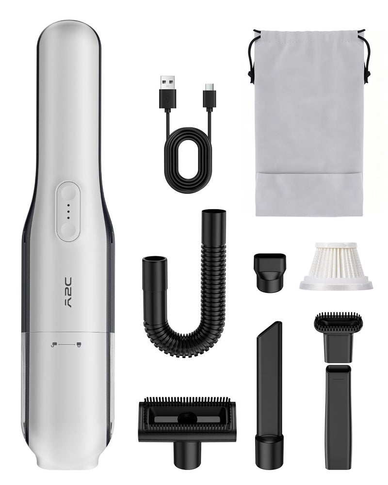 A2C Handheld Vacuum Cordless with 19000Pa Strong Suction, Mini Car Vacuum Cleaner with HEPA Filter, 2 Suction Modes, Multi-Nozzles, Portable Vacuum Cleaner for Home, Car, Office, Keyboards - Image 1