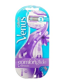 Gillette 2-Piece Venus Comfortglide Breeze Razor Set Purple  - Image 2