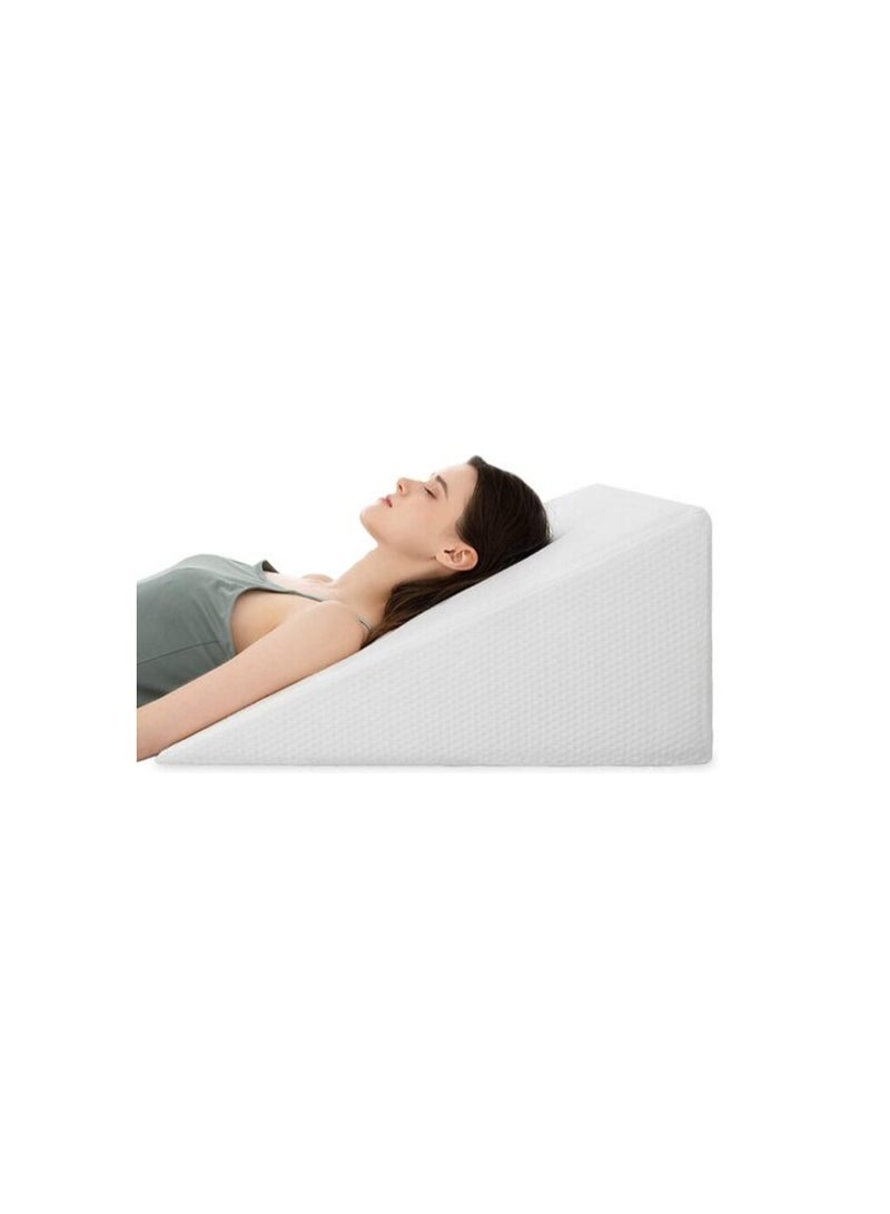 DEEP SLEEP Every Night Deep Sleep Orthopedic Bed Wedge Pillow With HD Foam Top Elevation For Sleeping, Acid Reflux, Heartburn, Anti Snoring And Gerd Pillow, Ideal For Neck Pain, Back Support (W55 X L55 Cm, Standard: 8") - Image 1