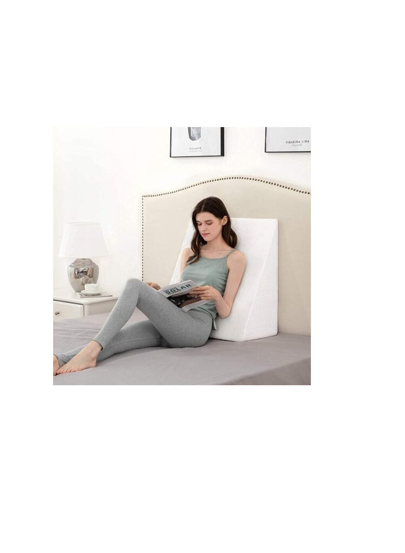 DEEP SLEEP Every Night Deep Sleep Orthopedic Bed Wedge Pillow With HD Foam Top Elevation For Sleeping, Acid Reflux, Heartburn, Anti Snoring And Gerd Pillow, Ideal For Neck Pain, Back Support (W55 X L55 Cm, Standard: 8") - Image 2