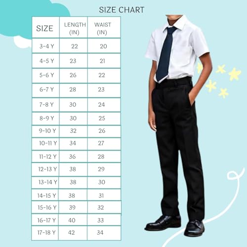 PALIANS Kendriya Vidyalaya (KV) Summer Uniform Pants for Class 1 to 12 | Navy Blue School Lower | Comfortable & Durable School Uniform Pants (in, Age, 4 Years, 5 Years, Regular, Navy Blue) - Image 5