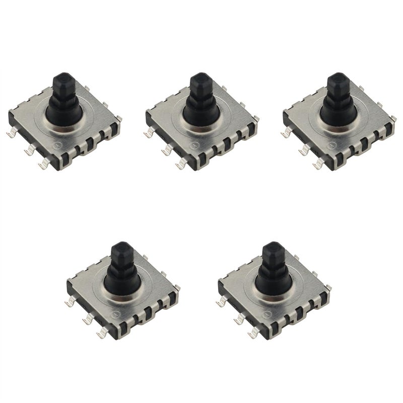 كلاراكو Klarako 5 قطع سوداء 10x10x9 مم 6 سنون 5 طرق أجهزة سطحية مربعة لحظية مثبتة على السطح مفتاح لمس لمسية مفاتيح زر ضغط لمسية لحظية SMD مفتاح لمس لمسية SMT - Image 1