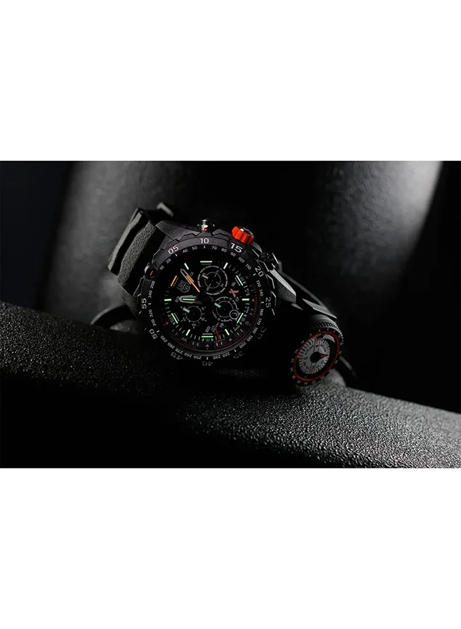 Luminox Men's Chronograph Round Shape Rubber Wrist Watch XB.3741 - 45 Mm