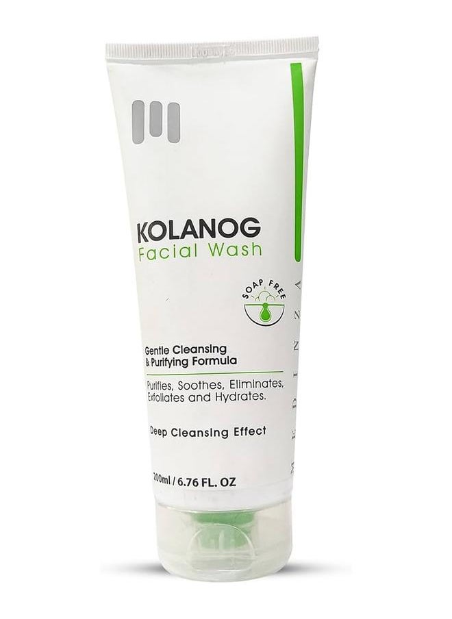 Kolanog Facial Cleanser for Oily & Combination Skin (200ml)