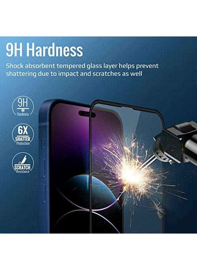 erorex - Screen Protector Dropprotect 9H Hardness Hd Clear 3D Curve Screen Guard With Silicone Bumper Scratch Resistant Oleophobic Coating And High Touch Sensitivity For Iphone 14 Pro Max Crystal - Image 1