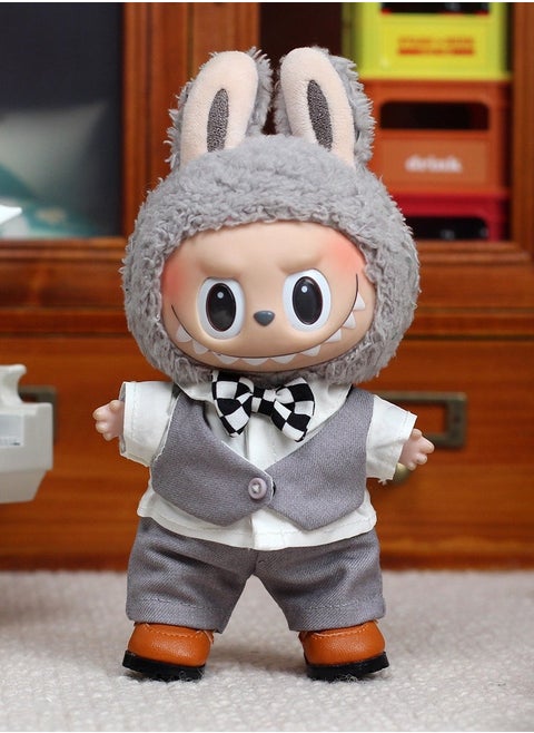 Labubu Doll Wedding Suit Set, suitable for hanging plush dolls up to 17 centimeters long, interchangeable clothing for first, second, and third generation collectible dolls