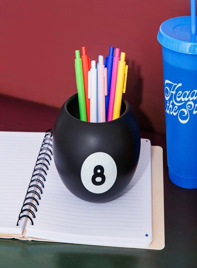 ban.do Novelty 8 Ball Flower Vase, Retro Ceramic Shelf Decor, Unique and Eclectic Vase, 8-Ball - Image 5