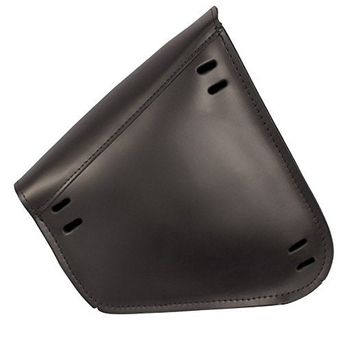 Dowco حقيبة سوانغارم دراجة نارية جلدية سوداء من ويلي وماكس لطرازات سوفتيل/سوانغارم مثلثية - مشبك أسود غير لامع - مصنوعة في الولايات المتحدة الأمريكية [59893-00] - Image 4