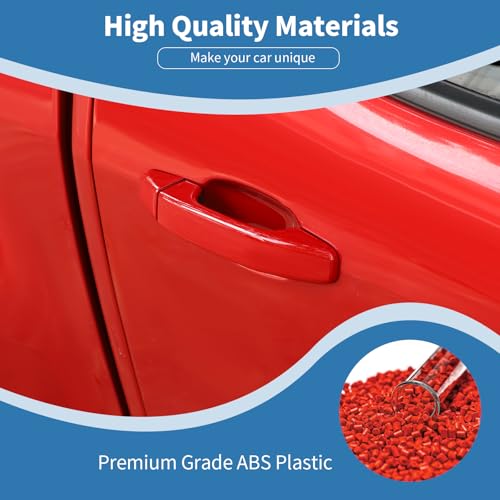 PDKLIN for Colorado Door Handle Cover Trim for Chevy ColoradoGMC Canyon 20142022 Red Exterior Accessories 4pcs - Image 3
