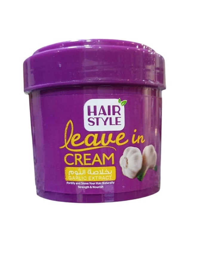 Hair Style Leave In Cream Garlic Extract 160gm