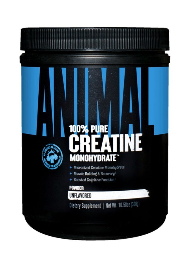 UNIVERSAL NUTRITION - Universal Nutrition Animal Pure Creatine Unflavored, 300 Gram - Image 1