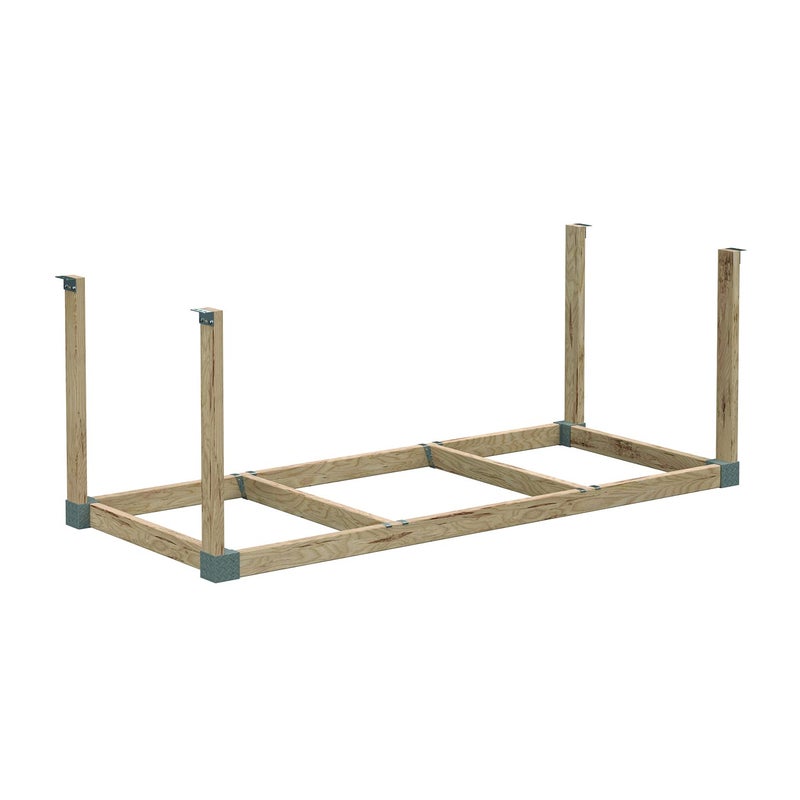 HyLoft HyLoft HEAVYWEIGHT 48 W x 96 D DoitYourself Plastic Ceiling Storage Kit Gray 