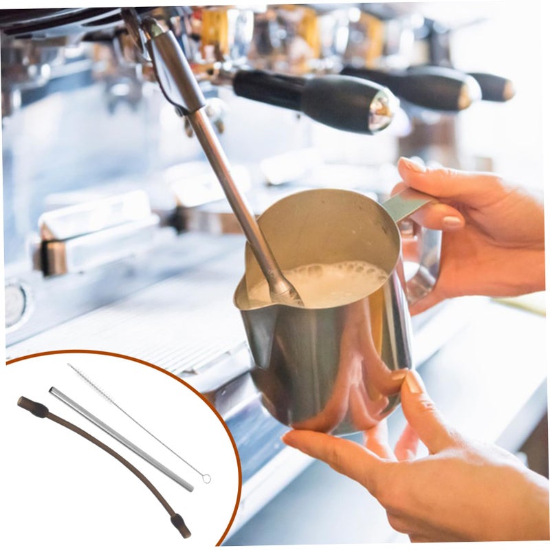 Stainless Steel Espresso Machine Cleaning Nozzle Replacement Pipe For Milk Frother - Image 5