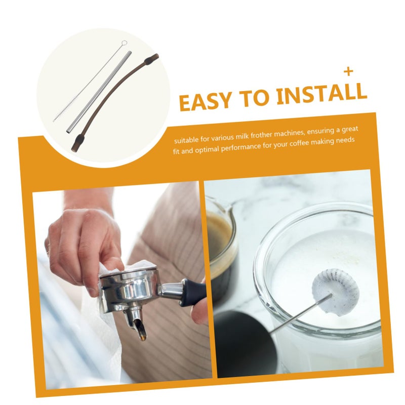Stainless Steel Espresso Machine Cleaning Nozzle Replacement Pipe For Milk Frother - Image 4