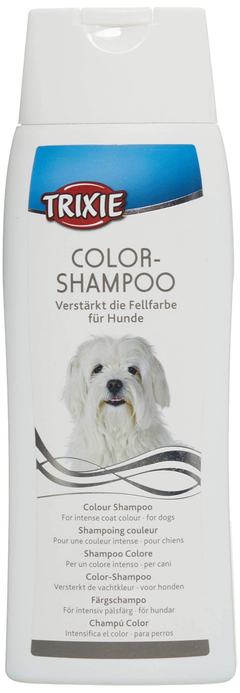 TRIXIE :-Colour Shampoo|Dog Shampoo for Intense Coat Coloured Dogs, Strengthens The Natural Colour of The Dog's White Or Light-Coloured Coat|Helps in Removing Smells and Odours 250 Milliliter - Image 1