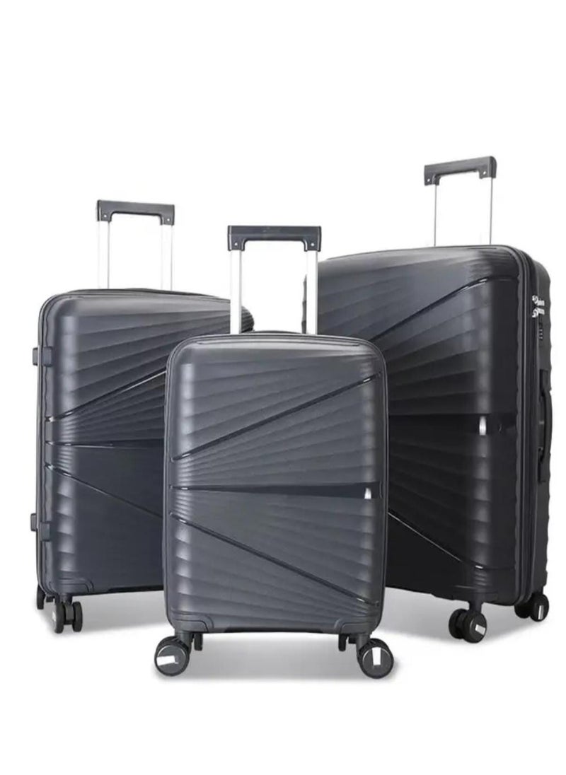 Generic - Unbreakable Trolley Luggage with TSA Lock, 4 Silent Spinning Wheels, Expandable Double Zipper -, Acrylonitrile Butadiene Styrene (ABS) - Image 1