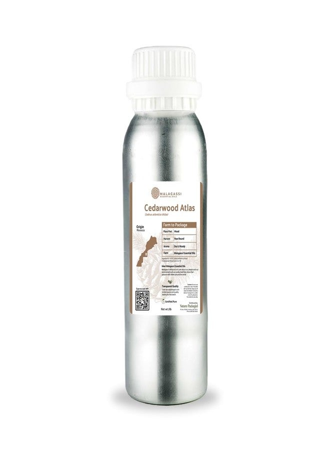 Nature Packaged Pure Cedarwood (Atlas) Essential Oil (2lbs) - Direct from Malagassi Essential Oils Farm in Morocco - Essential Oils for Diffusers and Aromatherapy | Pure Therapeutic Grade - Image 1