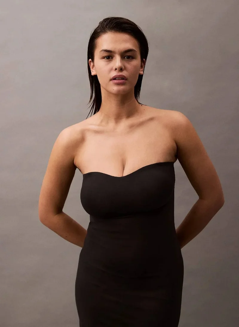 Calvin Klein Black Slip Dress - Stay Put Stretch for Women | Best Price UAE