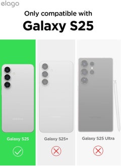 Elago Magnetic Hybrid Clear Compatible with MagSafe for Samsung Galaxy S25 Shockproof Bumper Raised Camera Protection Case Cover - AMP  - Image 3