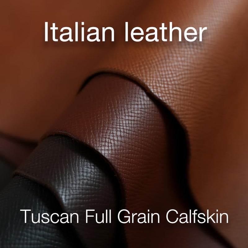 Getalia Italian Leather Watch Band | Tuscany Vegetable-Tanned Full Grain Calfskin Palm Grain Strap for Men & Women | Quick Release | Folding Clasp | 18 19 20mm 21 22 (Coffee Brown: Width-20mm) - Image 2