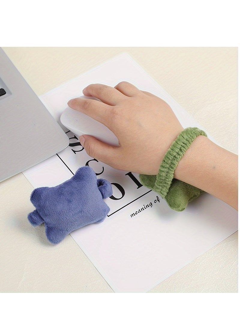 Generic - Wearable Mouse Wrist Rest Colored Keyboard Wrist Rest Comfortable Mouse Wrist Support Wrist Cushion for Keyboard Mouse Pillow with Cushion for Home Office Computer Laptop - Image 1