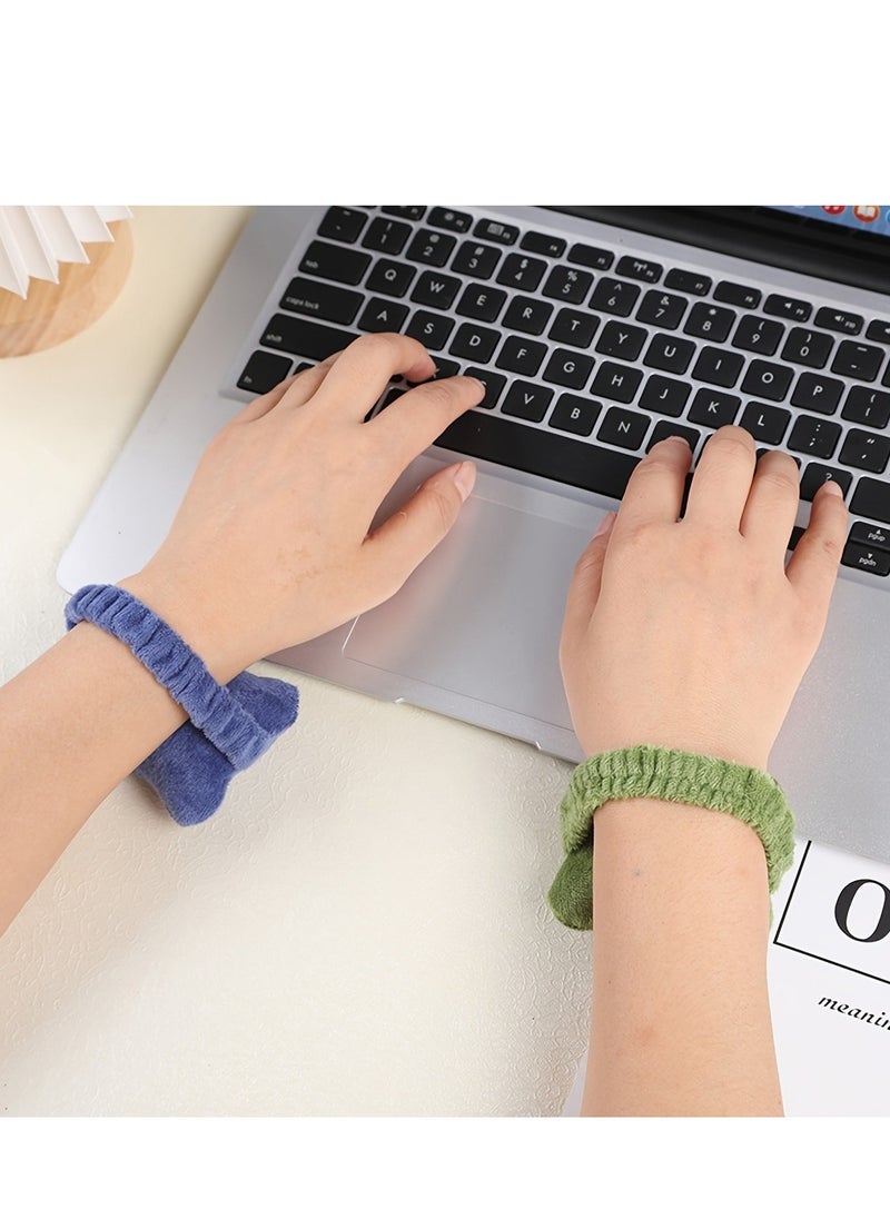 Generic - Wearable Mouse Wrist Rest Colored Keyboard Wrist Rest Comfortable Mouse Wrist Support Wrist Cushion for Keyboard Mouse Pillow with Cushion for Home Office Computer Laptop - Image 1