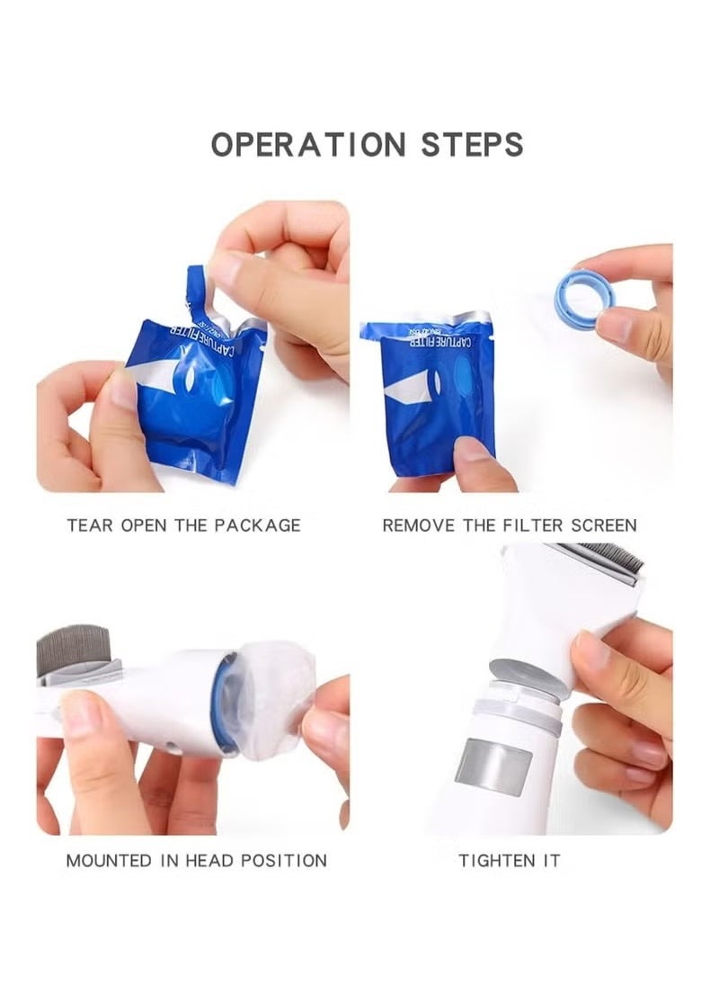 Generic - Electric Anti-Lice Comb - Ergonomic, Safe & Effective Lice Removal for Children & Pets - Professional Hair Filter Tool with Enhanced Features - Image 1