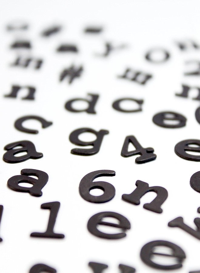 صك UK حروف مغناطيسية من Suck UK - حروف مغناطيسية للثلاجة - أرقام مغناطيسية - حروف أبجدية مغناطيسية - حروف وأرقام مغناطيسية - مغناطيس للمطبخ - خطوط آلة كاتبة - حروف لوحة الرسائل - ديكور للثلاجة - أسود - Image 2