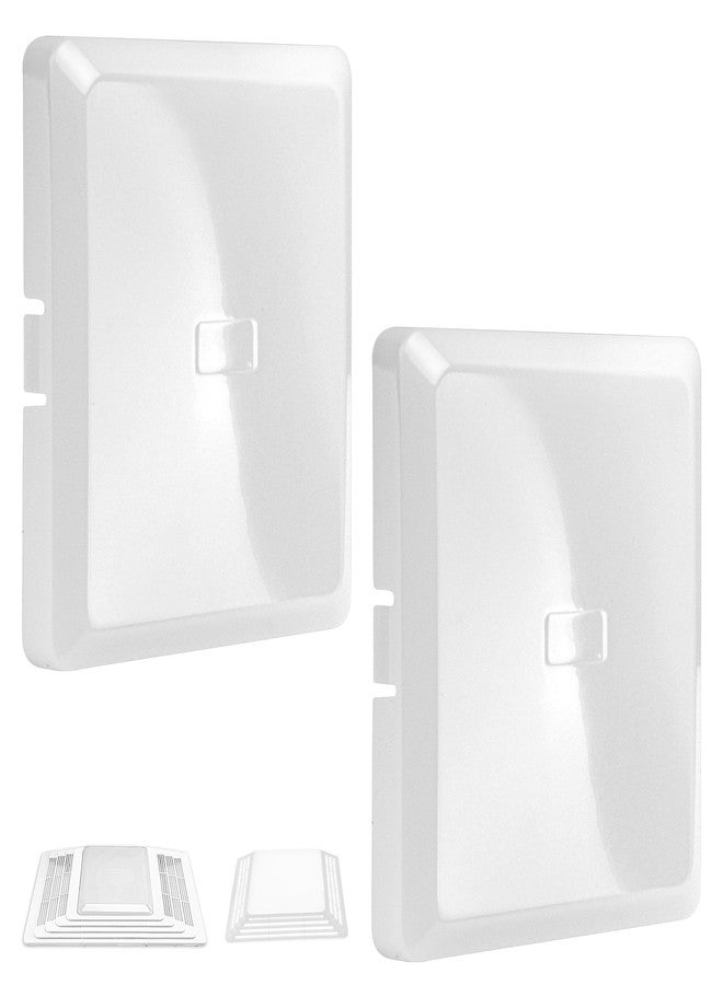 FENXDN 2 Pack Replacement Bathroom Vent Fan Light Lens Cover for Br-oan S97013662, S97014094, 655, 659, 695, 678, 679, 680, HD50L, HD80L Bathroom Fan Lens Models - Image 1
