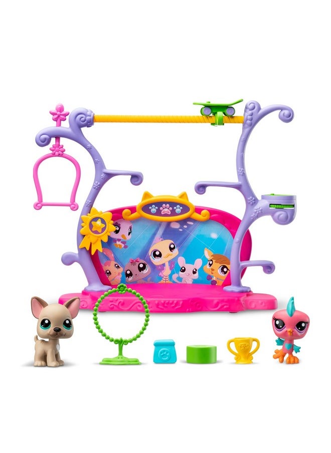 Littlest Pet Shop - , Pets Got Talent Play Set - Gen 7, Pets #67 & #66, Authentic Lps Bobble Head Figure, Collectible Imagination Toy Animal, Kidults, Girls, Boys, Kids, Tweens Ages 4+ - Image 1