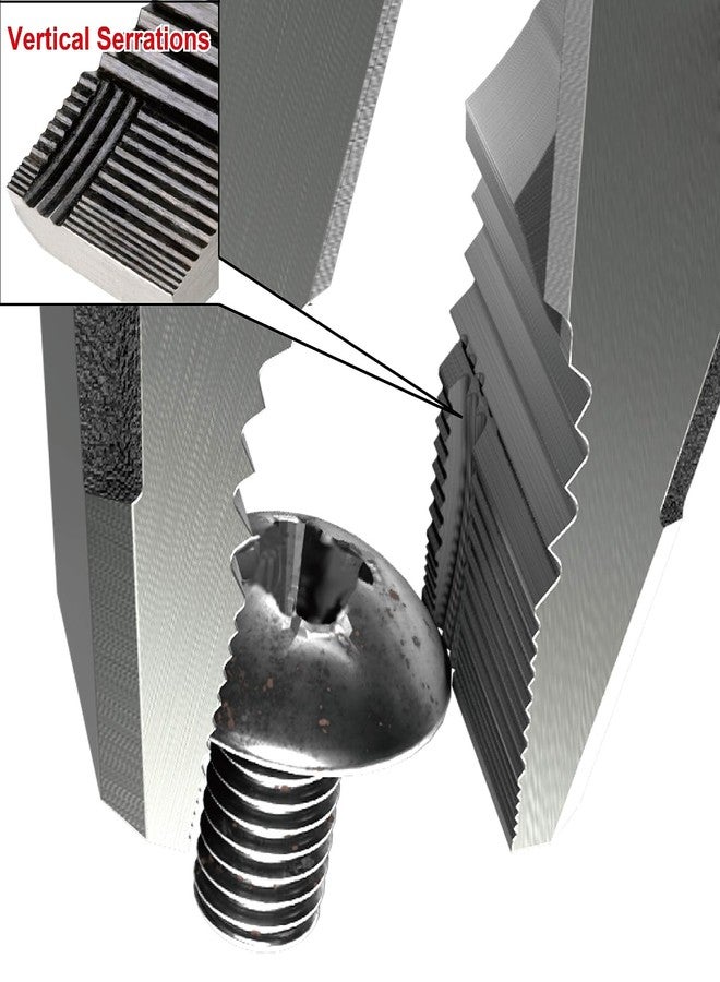 Engineer PZ-78 Side Cutting Pliers with Unique Screw Removal Jaws, Features High Leverage, Vertical Serrations to Grip a Screw Head securly, Crimper for Bare Terminals - Image 3