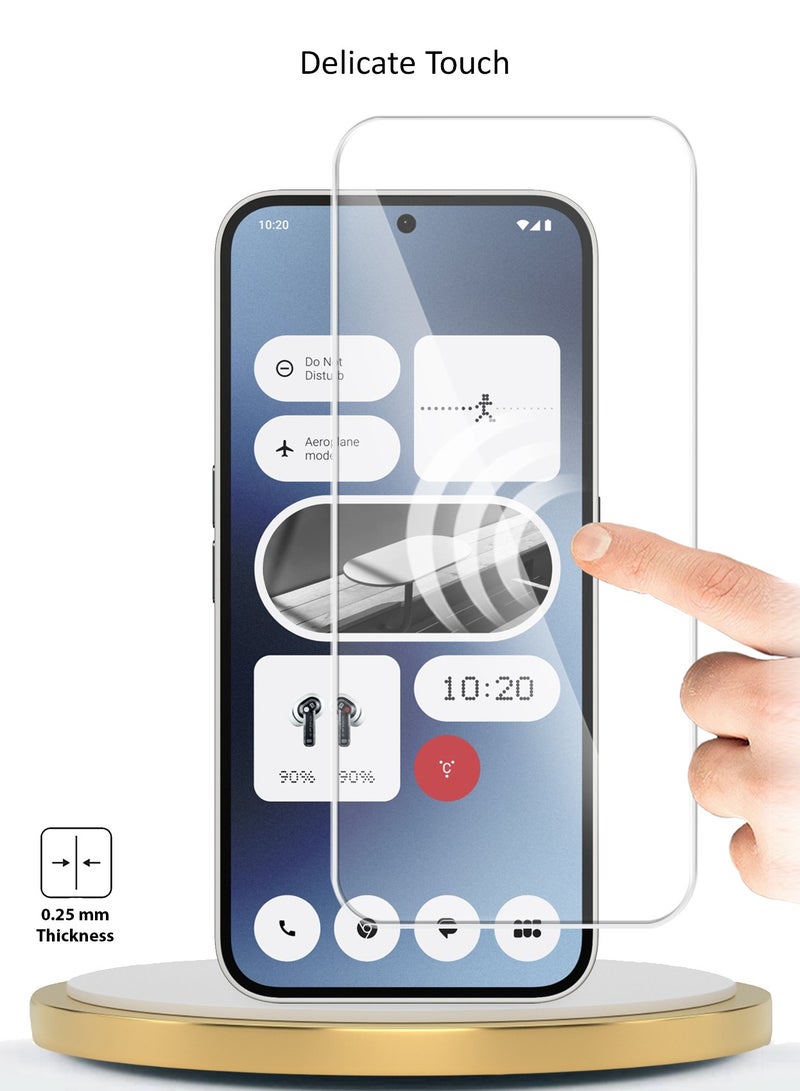 Wtech Nothing Phone 2a 5G 2024 / Nothing Phone (2a) Plus 5G 2024 Premium Series Curved Edges 9H 2.5D Tempered Glass Screen Protector - Clear - Image 4