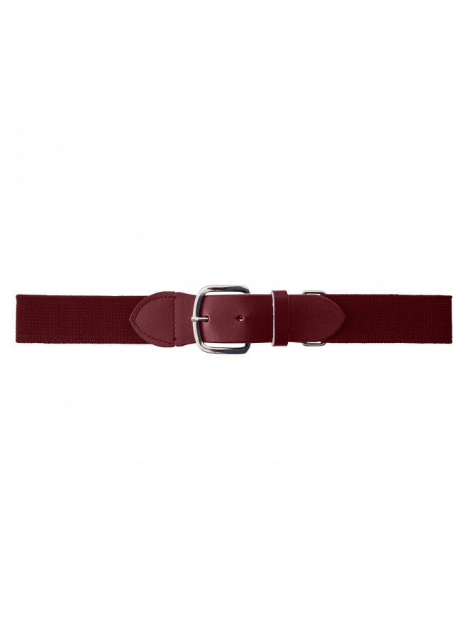 Champion Sports Champion Sports Baseball/Softball Uniform Belt - Comfort Stretch Fit Uniform Belt - Durable Syntex Tab - Adult: 22"-46" - Cardinal - Image 1