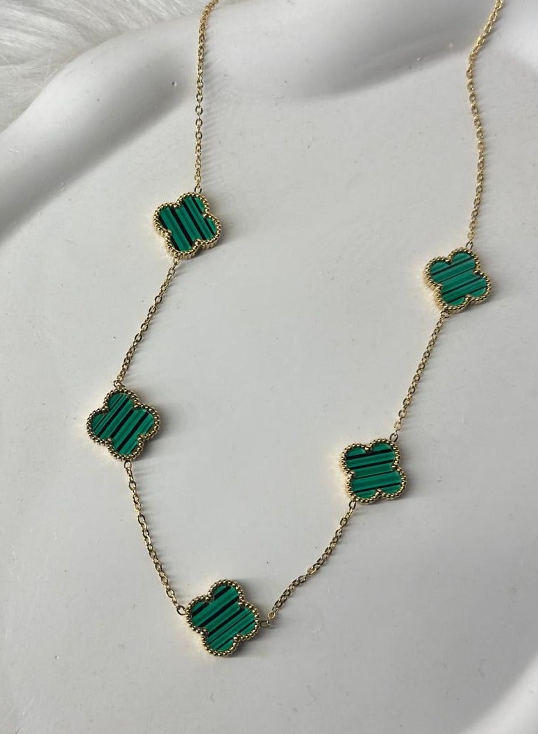 Maya accessories ( necklace ) stainless steel (GREEN)  - Image 1