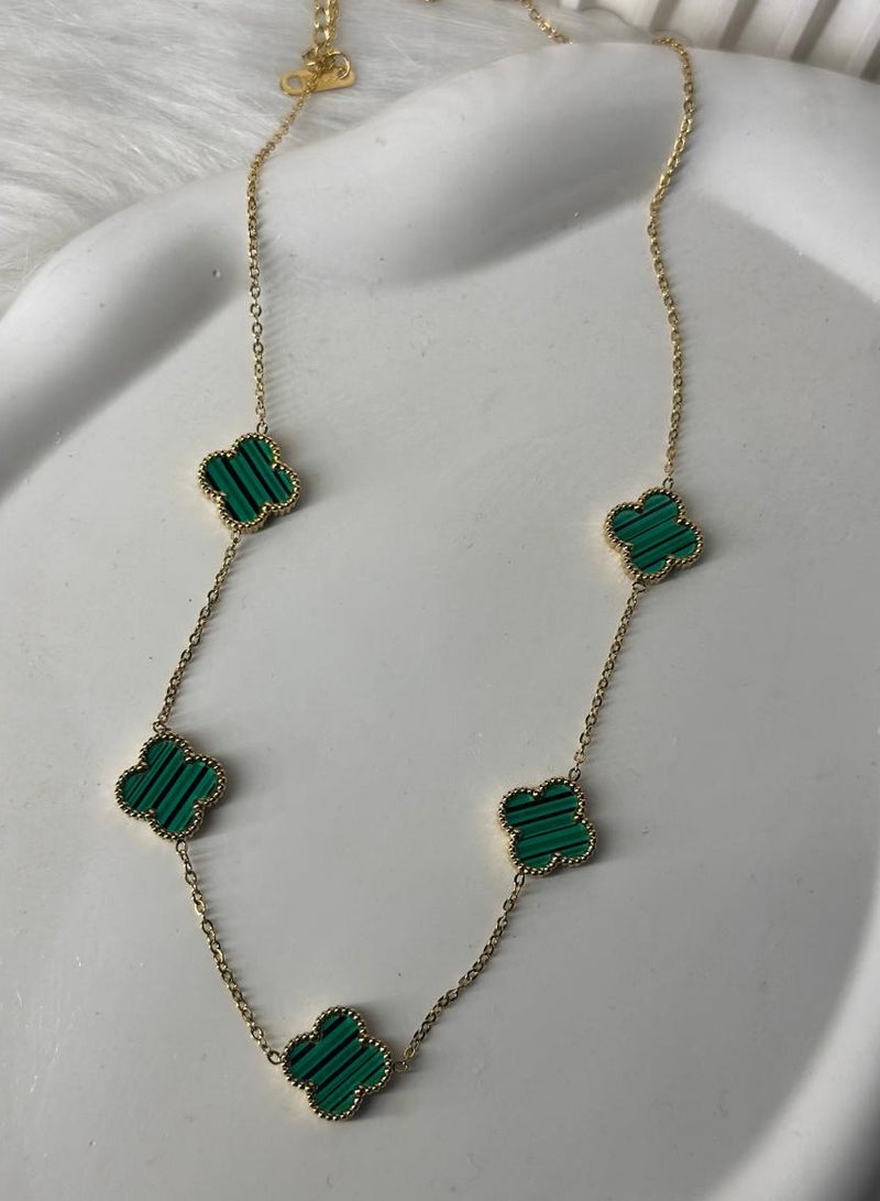 Maya accessories ( necklace ) stainless steel (GREEN)  - Image 2