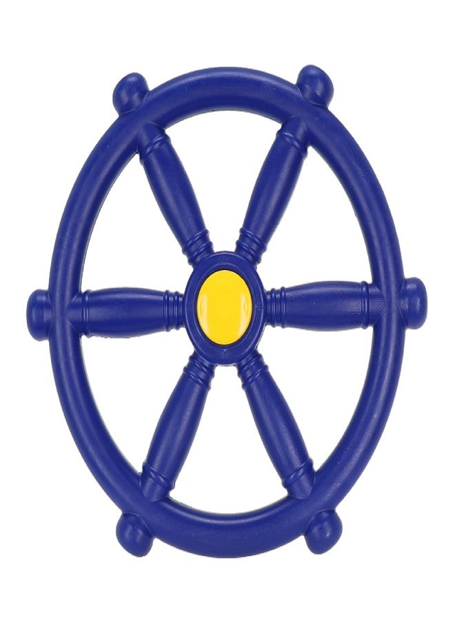 Squirrel Products Pirate Wheel 12" with Mounting Hardware, Made of Durable Weather-Resistant Plastic, for Kids Playgrounds - Blue - Image 1