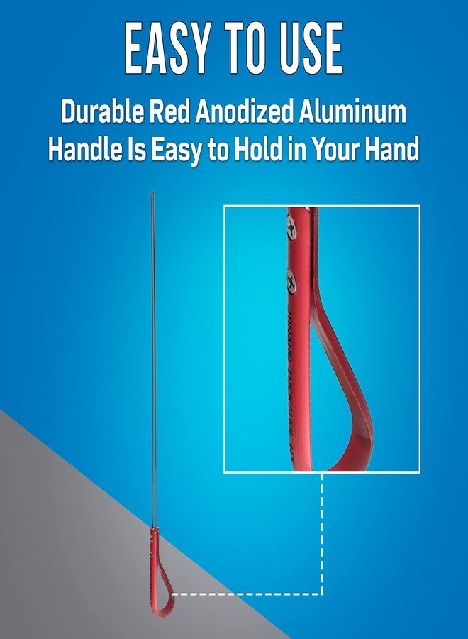 جونارد تولز أداة سحب حلقات الأسلاك المعدنية من جونارد JIC-2257M-12 بمقبض من الألومنيوم المؤكسد الأحمر، بطول 12 بوصة - Image 3