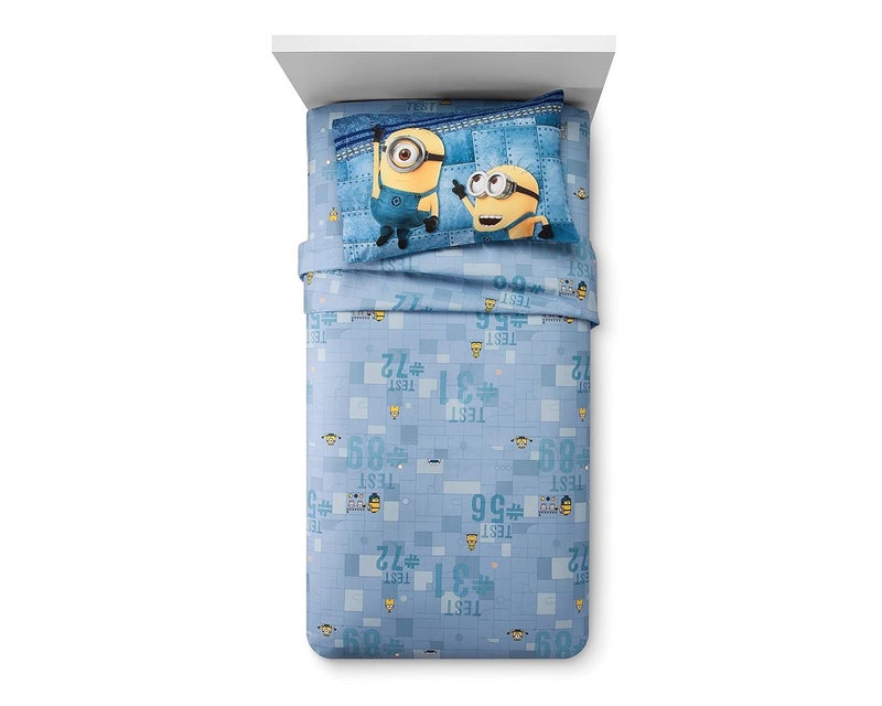 Despicable Me 3 Minions Blue Sheet Set Twin 3pc