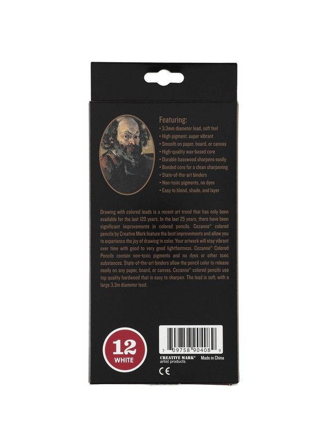Creative Mark Cezanne Premium Colored Pencils White Set Of 12 Highly Pigmented Drawing Pencils Coloring Pencils For Drawing Blending Coloring And More Colored Pencils Bulk  - Image 3