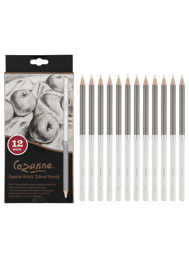 Creative Mark Cezanne Premium Colored Pencils White Set Of 12 Highly Pigmented Drawing Pencils Coloring Pencils For Drawing Blending Coloring And More Colored Pencils Bulk  - Image 2
