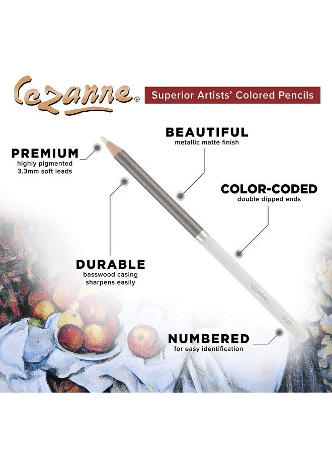 Creative Mark Cezanne Premium Colored Pencils White Set Of 12 Highly Pigmented Drawing Pencils Coloring Pencils For Drawing Blending Coloring And More Colored Pencils Bulk  - Image 4
