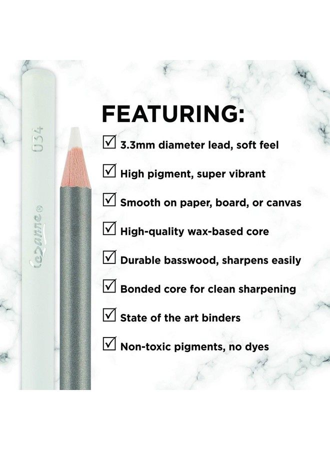 Creative Mark Cezanne Premium Colored Pencils White Set Of 12 Highly Pigmented Drawing Pencils Coloring Pencils For Drawing Blending Coloring And More Colored Pencils Bulk  - Image 5