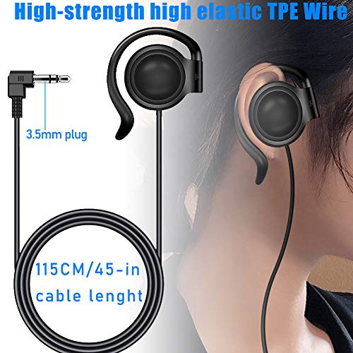 EXMAX 3.5mm Single Side Earphone Earbud One Ear Headphone for EXD-101 ATG-100T ELGT-470 Wireless Tour Guide System Receiver Touring Groups Radio Podcast Laptop MP3/4 Tablet PC Skype YouTube (Right) - Image 4