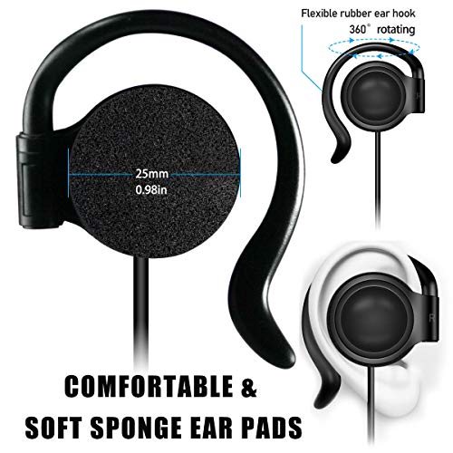EXMAX 3.5mm Single Side Earphone Earbud One Ear Headphone for EXD-101 ATG-100T ELGT-470 Wireless Tour Guide System Receiver Touring Groups Radio Podcast Laptop MP3/4 Tablet PC Skype YouTube (Right) - Image 2