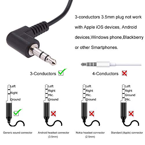 EXMAX 3.5mm Single Side Earphone Earbud One Ear Headphone for EXD-101 ATG-100T ELGT-470 Wireless Tour Guide System Receiver Touring Groups Radio Podcast Laptop MP3/4 Tablet PC Skype YouTube (Right) - Image 5